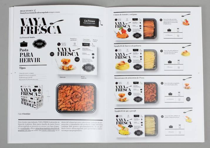 意大利面沙拉目录产品画册设计