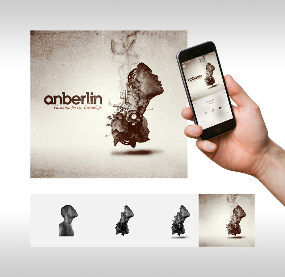 美国摇滚乐队安柏林专辑画册设计